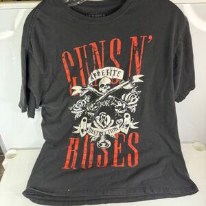 Guns N Roses Appetite for Destruction Black T Shirt Size Large